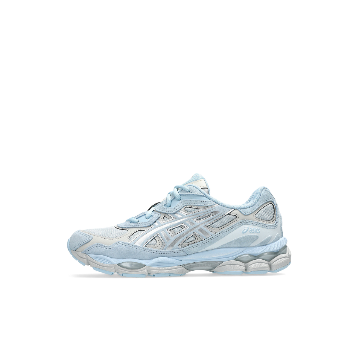 Asics Gel nyc Double Laces in Storm Cloud/ Pure Silver
