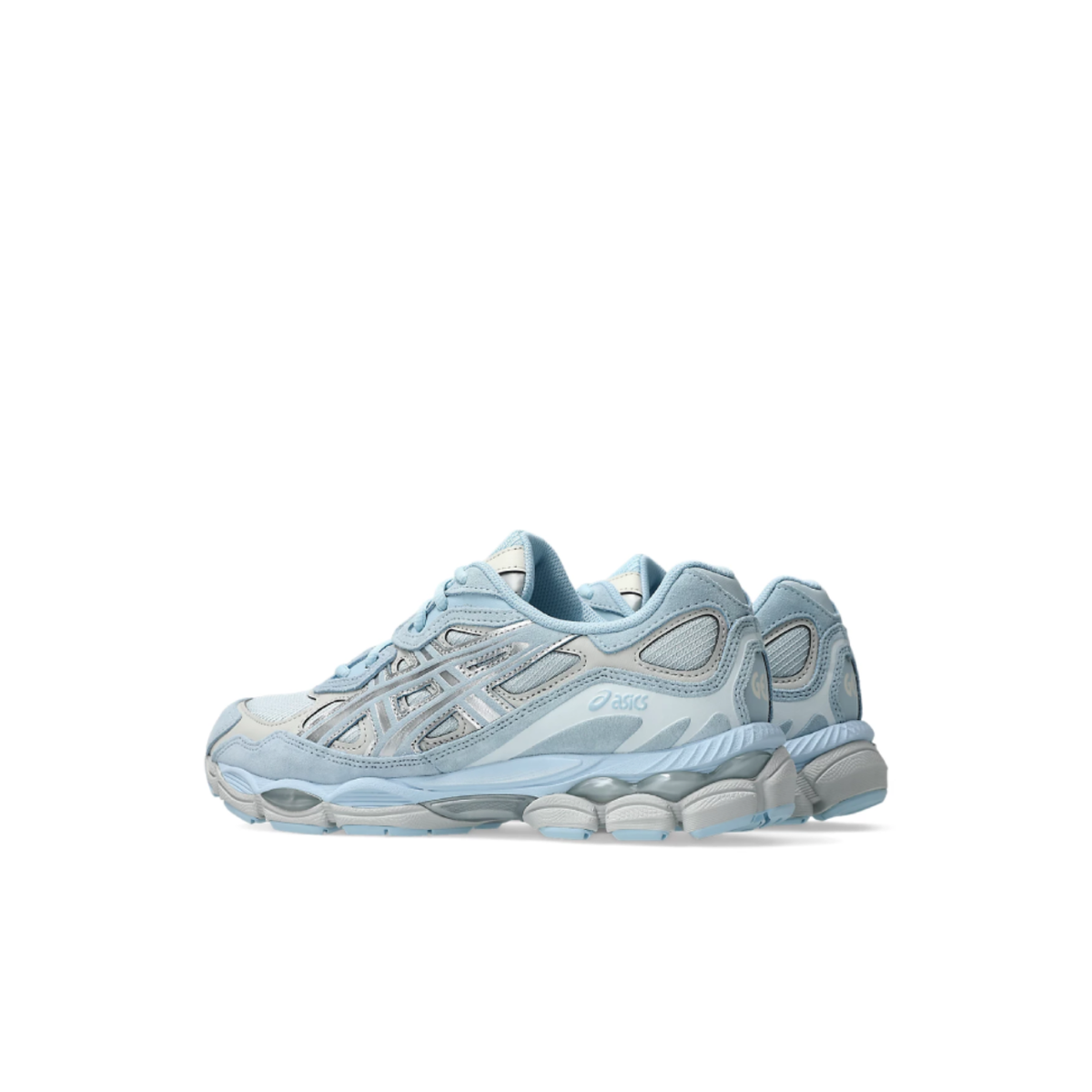 Asics Gel nyc Double Laces in Storm Cloud/ Pure Silver